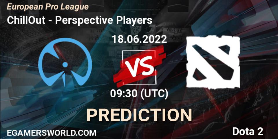 ChillOut vs Perspective Players: Betting TIp, Match Prediction. 18.06.2022 at 09:43. Dota 2, European Pro League