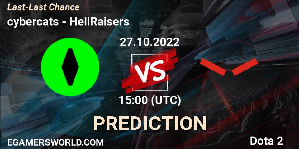 cybercats vs HellRaisers: Betting TIp, Match Prediction. 27.10.2022 at 15:15. Dota 2, Last-Last Chance
