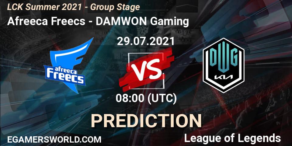 Afreeca Freecs vs DAMWON Gaming: Betting TIp, Match Prediction. 29.07.2021 at 08:00. LoL, LCK Summer 2021 - Group Stage