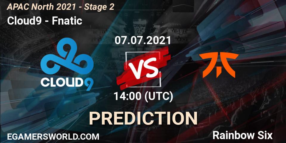 Cloud9 vs Fnatic: Betting TIp, Match Prediction. 07.07.2021 at 14:00. Rainbow Six, APAC North 2021 - Stage 2