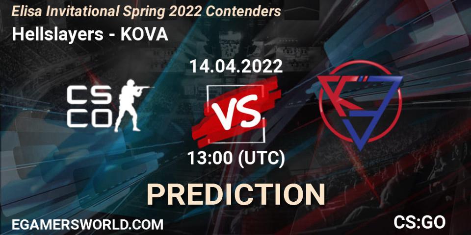 Hellslayers vs KOVA: Betting TIp, Match Prediction. 14.04.22. CS2 (CS:GO), Elisa Invitational Spring 2022 Contenders