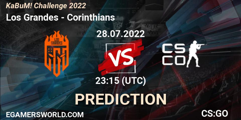 Los Grandes vs Corinthians: Betting TIp, Match Prediction. 28.07.2022 at 23:20. Counter-Strike (CS2), KaBuM! Challenge 2022