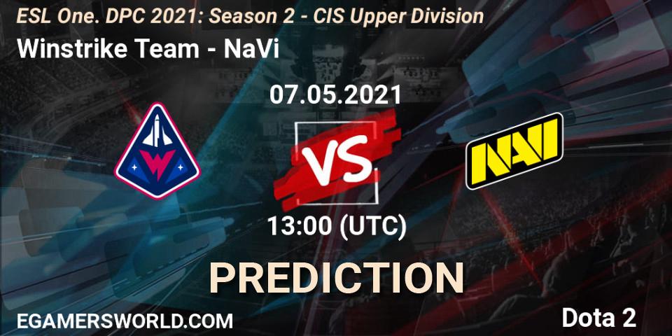 Winstrike Team vs NaVi: Betting TIp, Match Prediction. 07.05.21. Dota 2, ESL One. DPC 2021: Season 2 - CIS Upper Division