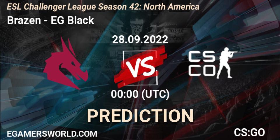 Brazen vs Evil Geniuses Black: Betting TIp, Match Prediction. 28.09.22. CS2 (CS:GO), ESL Challenger League Season 42: North America