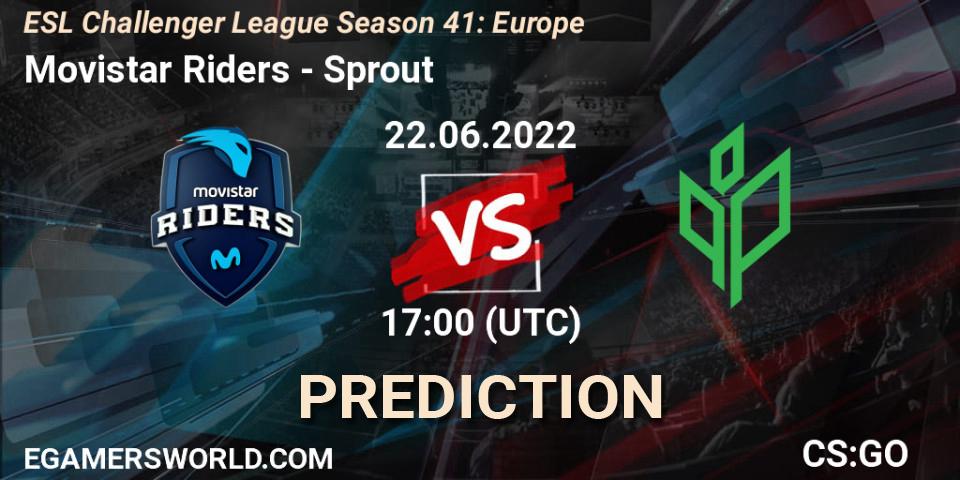 Movistar Riders vs Sprout: Betting TIp, Match Prediction. 22.06.22. CS2 (CS:GO), ESL Challenger League Season 41: Europe