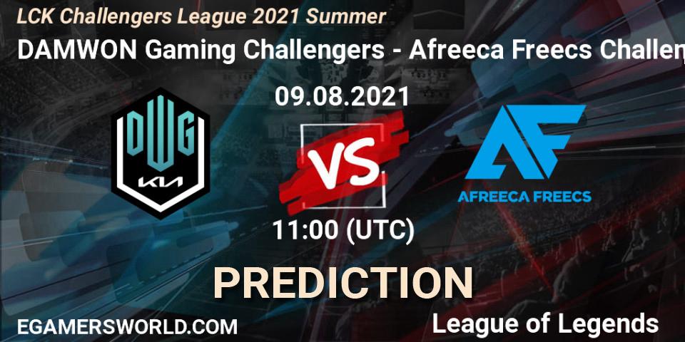 DAMWON Gaming Challengers vs Afreeca Freecs Challengers: Betting TIp, Match Prediction. 09.08.2021 at 11:20. LoL, LCK Challengers League 2021 Summer