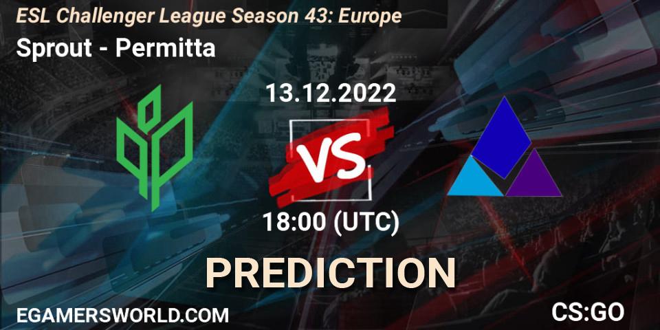 Sprout vs Permitta: Betting TIp, Match Prediction. 13.12.22. CS2 (CS:GO), ESL Challenger League Season 43: Europe