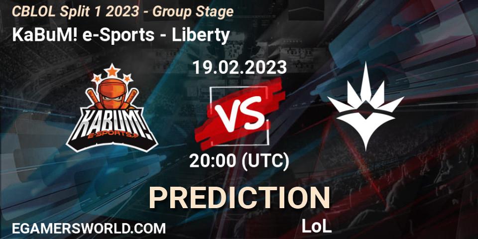 KaBuM! e-Sports vs Liberty: Betting TIp, Match Prediction. 19.02.23. LoL, CBLOL Split 1 2023 - Group Stage