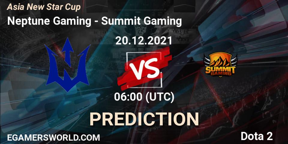 Neptune Gaming vs Summit Gaming: Betting TIp, Match Prediction. 20.12.2021 at 06:48. Dota 2, Asia New Star Cup