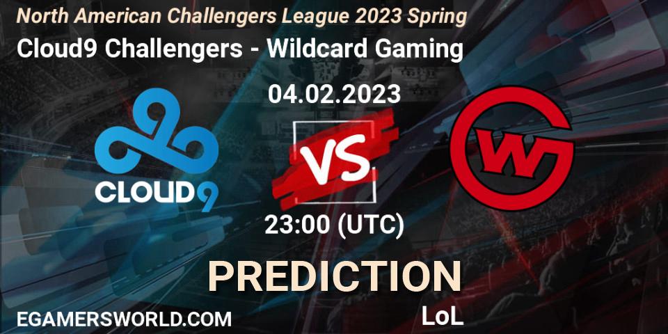 Cloud9 Challengers vs Wildcard Gaming: Betting TIp, Match Prediction. 04.02.23. LoL, NACL 2023 Spring - Group Stage