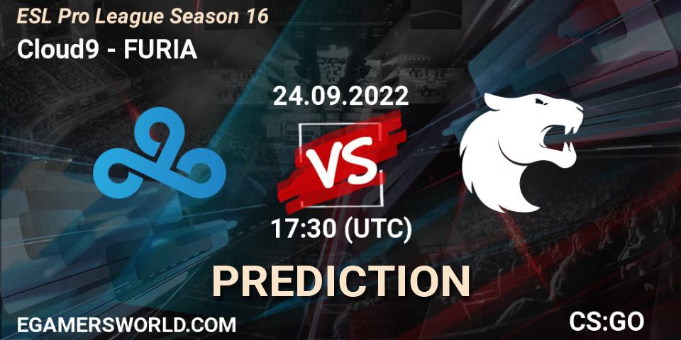 Cloud9 vs FURIA: Betting TIp, Match Prediction. 24.09.22. CS2 (CS:GO), ESL Pro League Season 16