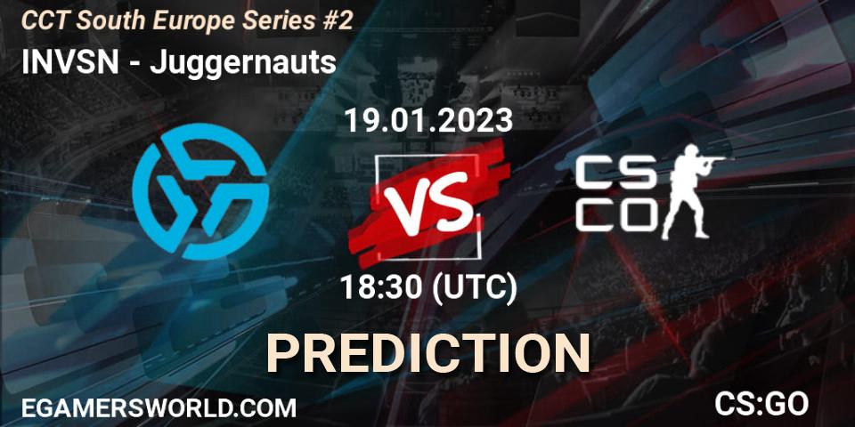 INVSN vs Juggernauts: Betting TIp, Match Prediction. 19.01.2023 at 19:30. Counter-Strike (CS2), CCT South Europe Series #2