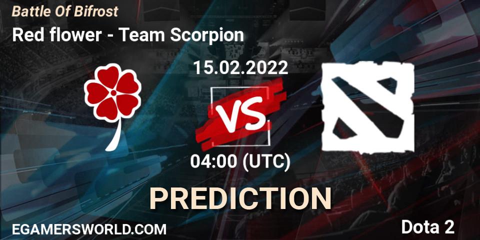 Red flower vs Team Scorpion: Betting TIp, Match Prediction. 15.02.2022 at 04:06. Dota 2, Battle Of Bifrost