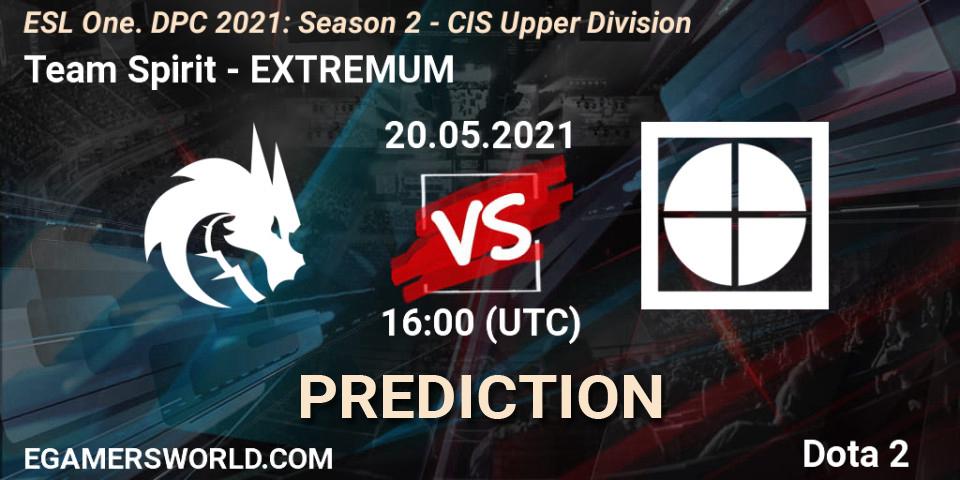Team Spirit vs EXTREMUM: Betting TIp, Match Prediction. 20.05.21. Dota 2, ESL One. DPC 2021: Season 2 - CIS Upper Division