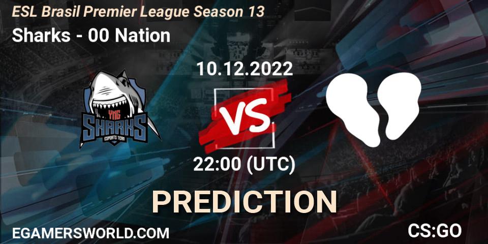 Sharks vs 00 Nation: Betting TIp, Match Prediction. 10.12.22. CS2 (CS:GO), ESL Brasil Premier League Season 13