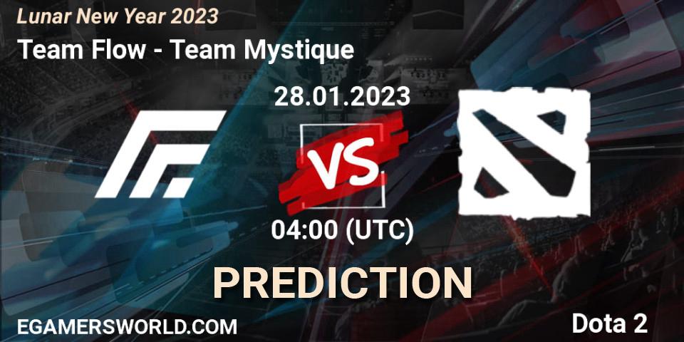 Team Flow vs Team Mystique: Betting TIp, Match Prediction. 28.01.23. Dota 2, Lunar New Year 2023
