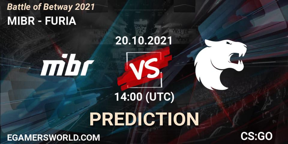 MIBR vs FURIA: Betting TIp, Match Prediction. 20.10.21. CS2 (CS:GO), Battle of Betway 2021