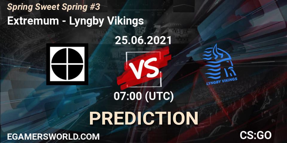 Extremum vs Lyngby Vikings: Betting TIp, Match Prediction. 25.06.21. CS2 (CS:GO), Spring Sweet Spring #3
