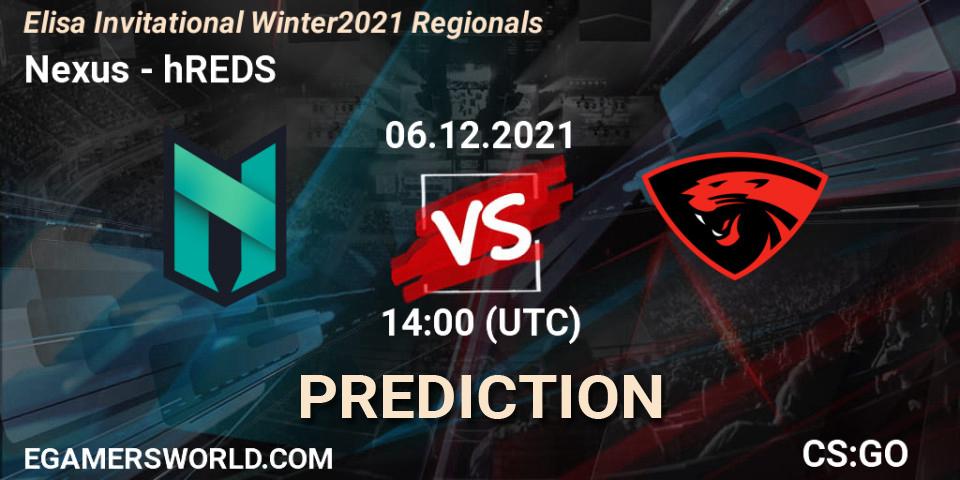 Nexus vs hREDS: Betting TIp, Match Prediction. 06.12.21. CS2 (CS:GO), Elisa Invitational Winter 2021 Regionals