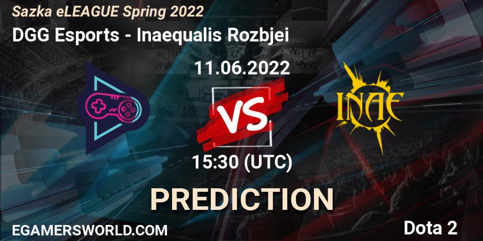 DGG Esports vs Inaequalis Rozbíječi: Betting TIp, Match Prediction. 11.06.2022 at 15:09. Dota 2, Sazka eLEAGUE Spring 2022