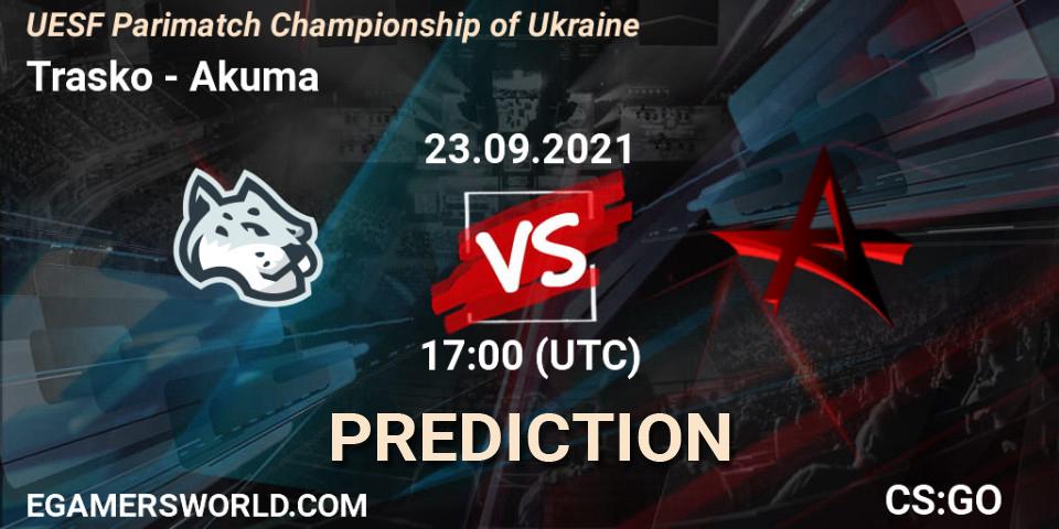 Trasko vs Akuma: Betting TIp, Match Prediction. 23.09.21. CS2 (CS:GO), UESF Parimatch Championship of Ukraine