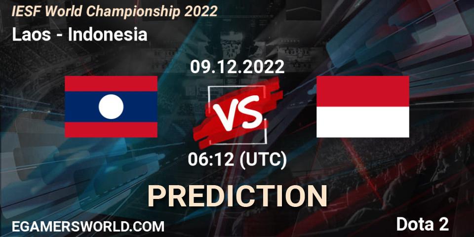 Laos vs Indonesia: Betting TIp, Match Prediction. 09.12.22. Dota 2, IESF World Championship 2022 