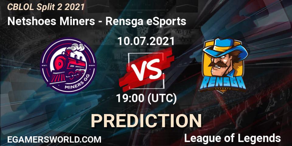 Netshoes Miners vs Rensga eSports: Betting TIp, Match Prediction. 10.07.21. LoL, CBLOL Split 2 2021