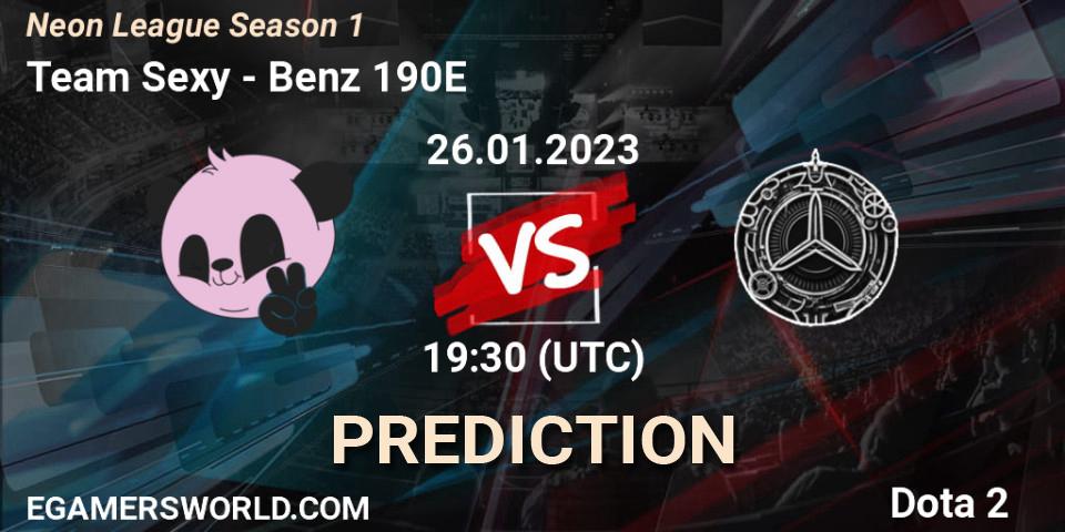Team Sexy vs Benz 190E: Betting TIp, Match Prediction. 27.01.23. Dota 2, Neon League Season 1