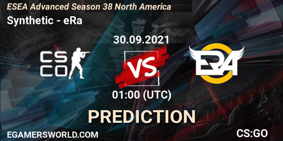 Synthetic vs eRa: Betting TIp, Match Prediction. 30.09.21. CS2 (CS:GO), ESEA Advanced Season 38 North America