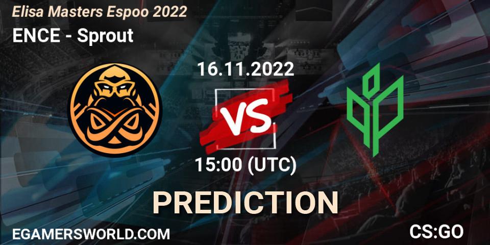 ENCE vs Sprout: Betting TIp, Match Prediction. 16.11.22. CS2 (CS:GO), Elisa Masters Espoo 2022