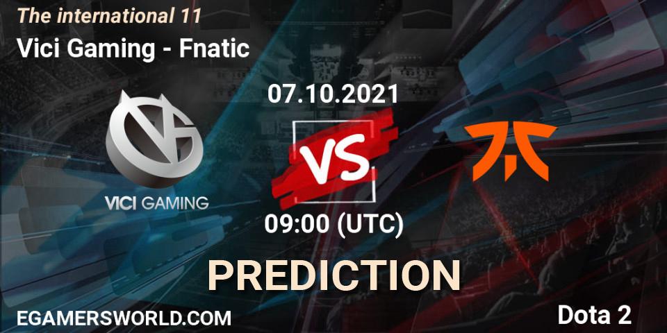 Vici Gaming vs Fnatic: Betting TIp, Match Prediction. 07.10.21. Dota 2, The Internationa 2021