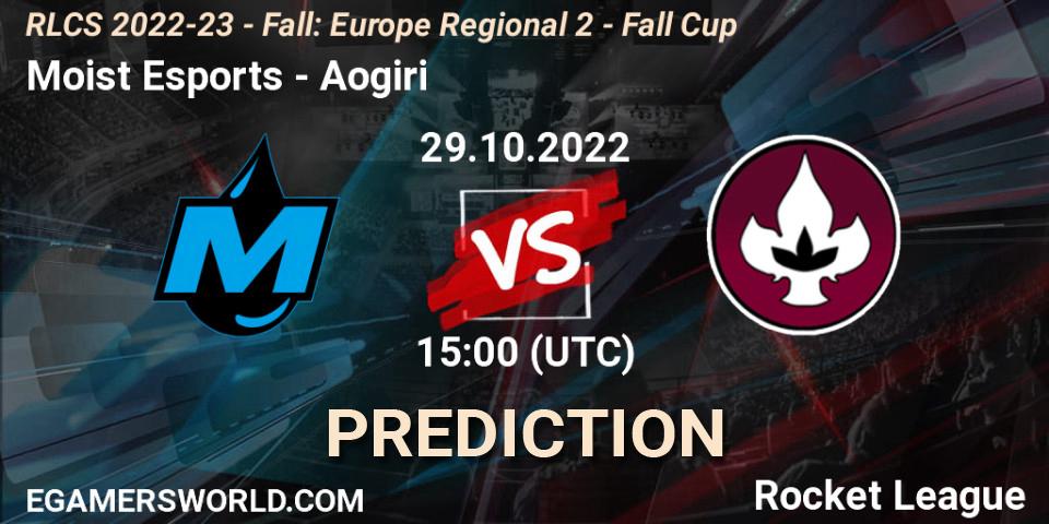 Moist Esports vs Aogiri: Betting TIp, Match Prediction. 29.10.2022 at 15:00. Rocket League, RLCS 2022-23 - Fall: Europe Regional 2 - Fall Cup