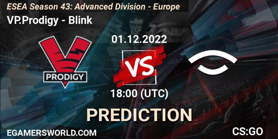 VP.Prodigy vs Blink: Betting TIp, Match Prediction. 01.12.22. CS2 (CS:GO), ESEA Season 43: Advanced Division - Europe