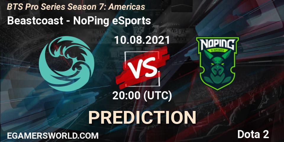 Beastcoast vs NoPing eSports: Betting TIp, Match Prediction. 10.08.2021 at 20:00. Dota 2, BTS Pro Series Season 7: Americas