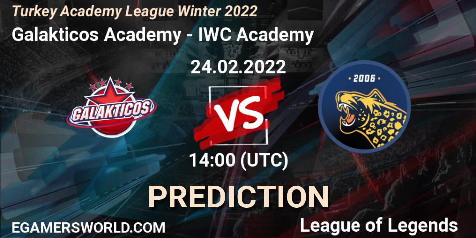 Galakticos Academy vs IWC Academy: Betting TIp, Match Prediction. 24.02.22. LoL, Turkey Academy League Winter 2022