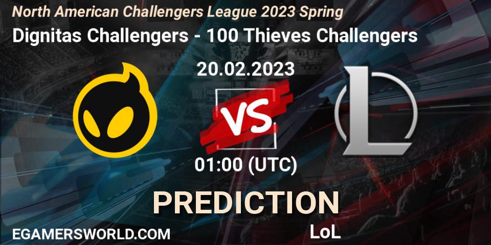 Dignitas Challengers vs 100 Thieves Challengers: Betting TIp, Match Prediction. 20.02.23. LoL, NACL 2023 Spring - Group Stage