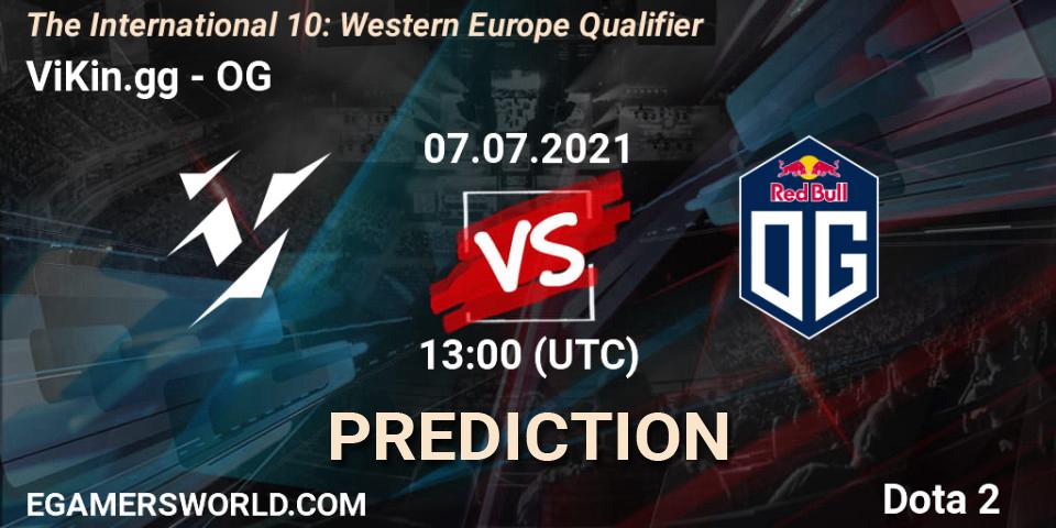 ViKin.gg vs OG: Betting TIp, Match Prediction. 07.07.21. Dota 2, The International 10: Western Europe Qualifier
