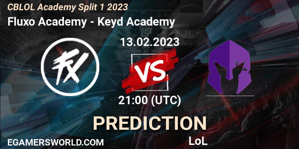 Fluxo Academy vs Keyd Academy: Betting TIp, Match Prediction. 13.02.2023 at 21:00. LoL, CBLOL Academy Split 1 2023