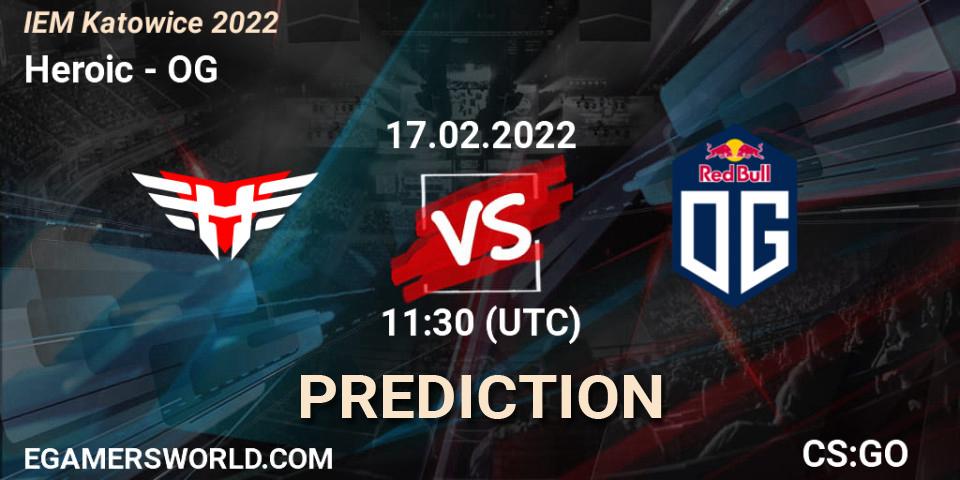 Heroic vs OG: Betting TIp, Match Prediction. 17.02.22. CS2 (CS:GO), IEM Katowice 2022