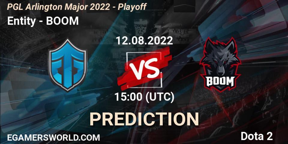Entity vs BOOM: Betting TIp, Match Prediction. 12.08.2022 at 15:01. Dota 2, PGL Arlington Major 2022 - Playoff