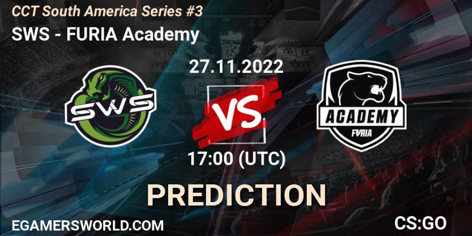 SWS vs FURIA Academy: Betting TIp, Match Prediction. 27.11.22. CS2 (CS:GO), CCT South America Series #3