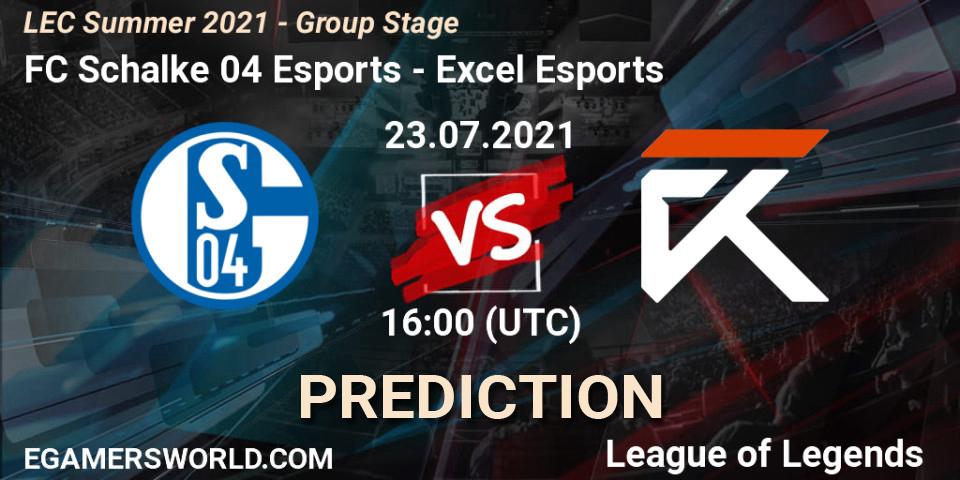 FC Schalke 04 Esports vs Excel Esports: Betting TIp, Match Prediction. 13.06.21. LoL, LEC Summer 2021 - Group Stage