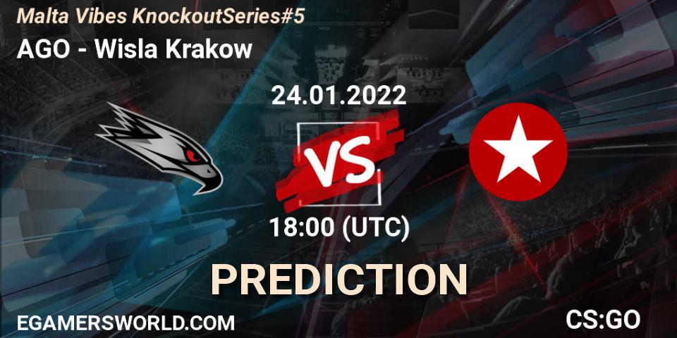 AGO vs Wisla Krakow: Betting TIp, Match Prediction. 24.01.2022 at 18:00. Counter-Strike (CS2), Malta Vibes Knockout Series #5
