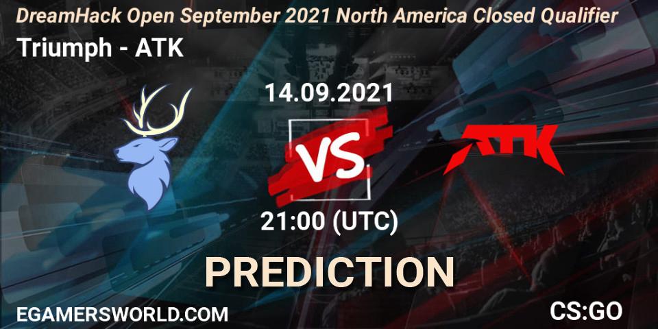 Triumph vs ATK: Betting TIp, Match Prediction. 14.09.21. CS2 (CS:GO), DreamHack Open September 2021 North America Closed Qualifier