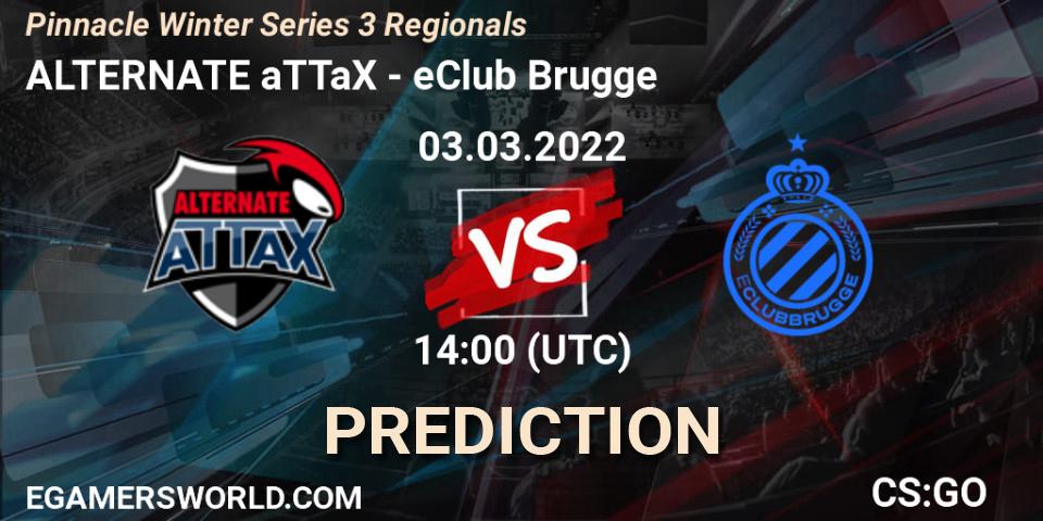 ALTERNATE aTTaX vs eClub Brugge: Betting TIp, Match Prediction. 03.03.22. CS2 (CS:GO), Pinnacle Winter Series 3 Regionals
