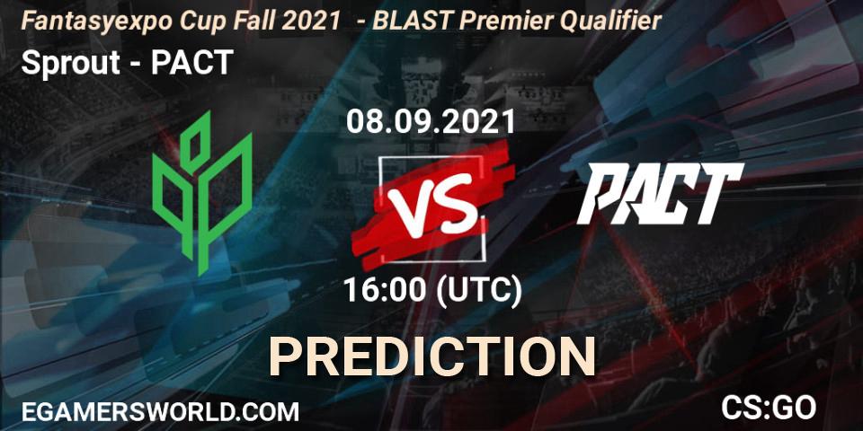 Sprout vs PACT: Betting TIp, Match Prediction. 08.09.21. CS2 (CS:GO), Fantasyexpo Cup Fall 2021 - BLAST Premier Qualifier