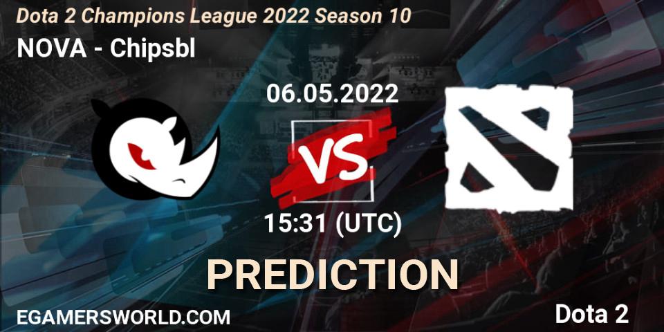 NOVA vs Chipsbl: Betting TIp, Match Prediction. 06.05.22. Dota 2, Dota 2 Champions League 2022 Season 10 