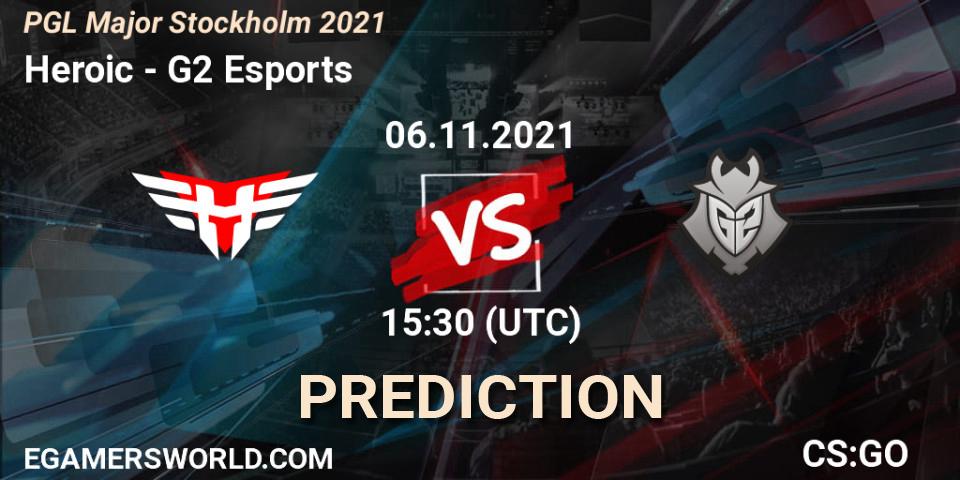 Heroic vs G2 Esports: Betting TIp, Match Prediction. 06.11.21. CS2 (CS:GO), PGL Major Stockholm 2021