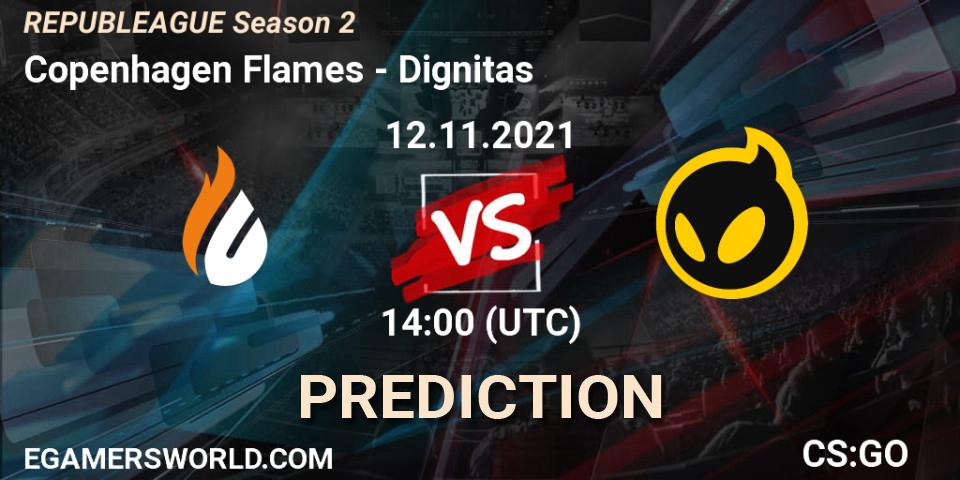 Copenhagen Flames vs Dignitas: Betting TIp, Match Prediction. 12.11.21. CS2 (CS:GO), REPUBLEAGUE Season 2