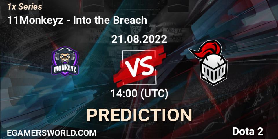 11Monkeyz vs Into the Breach: Betting TIp, Match Prediction. 21.08.2022 at 14:34. Dota 2, 1x Series